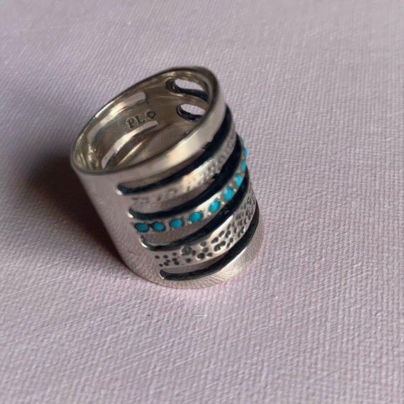 Pamela Love turquoise and silver Cage Ring - Picture 3 of 5